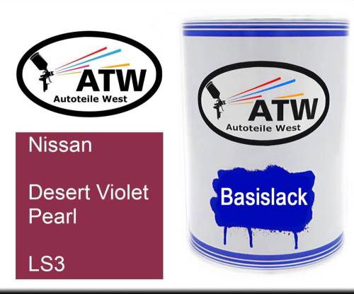 Nissan, Desert Violet Pearl, LS3: 500ml Lackdose, von ATW Autoteile West.